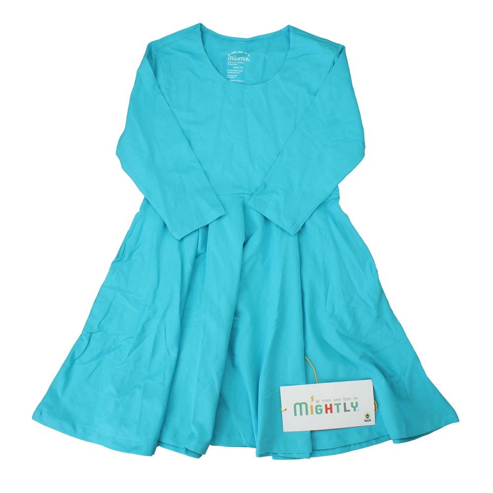 Mightly Girls Turqouise Dress size: 10 Years